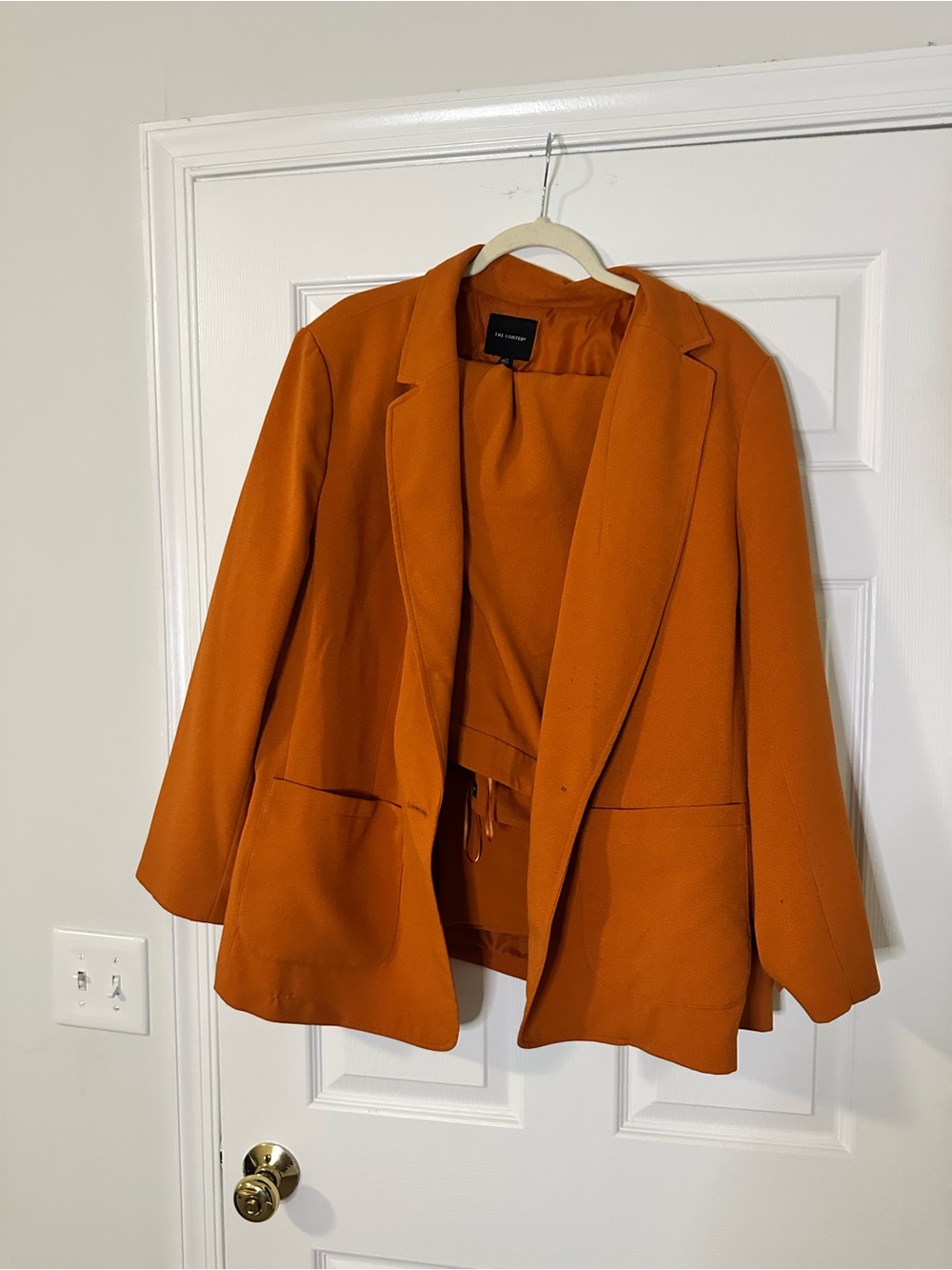 The Limited Bright Orange Relaxed Blazer